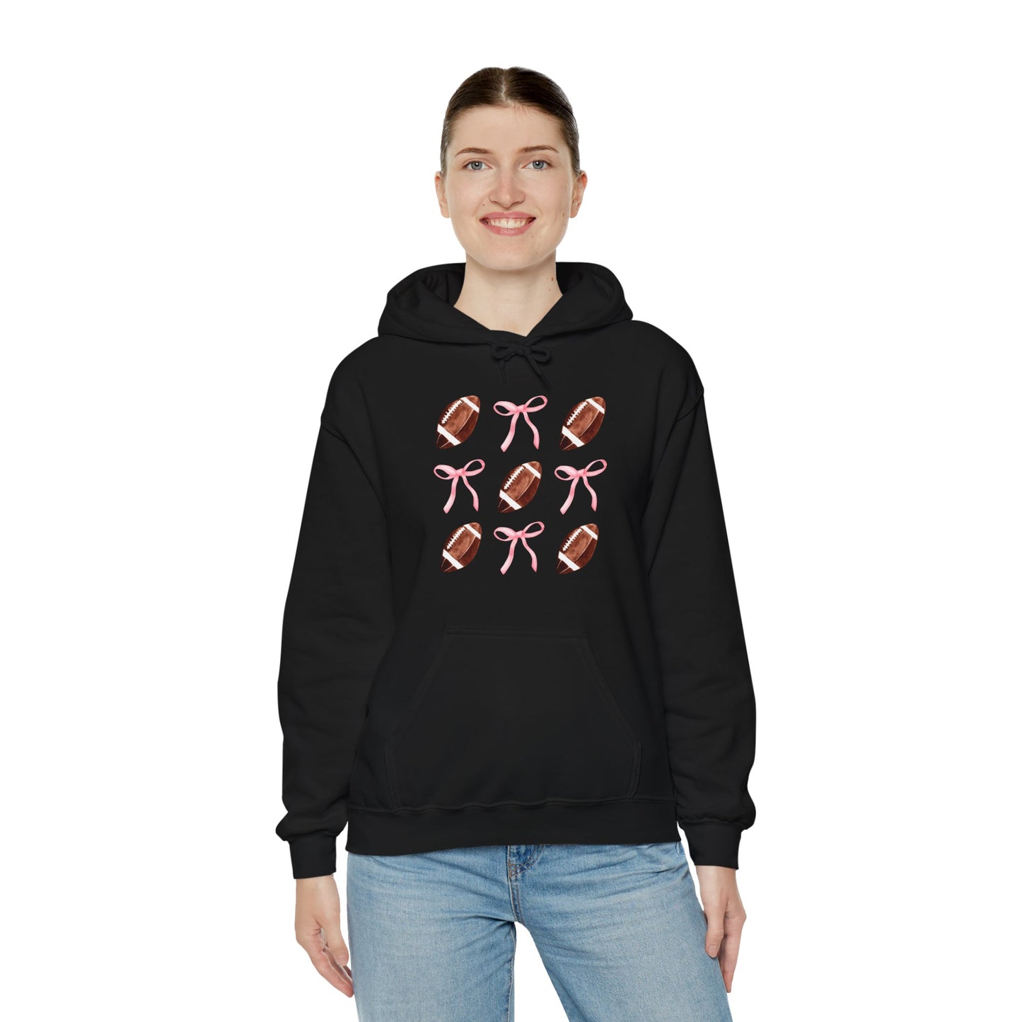 Football Bows Unisex Hoodie