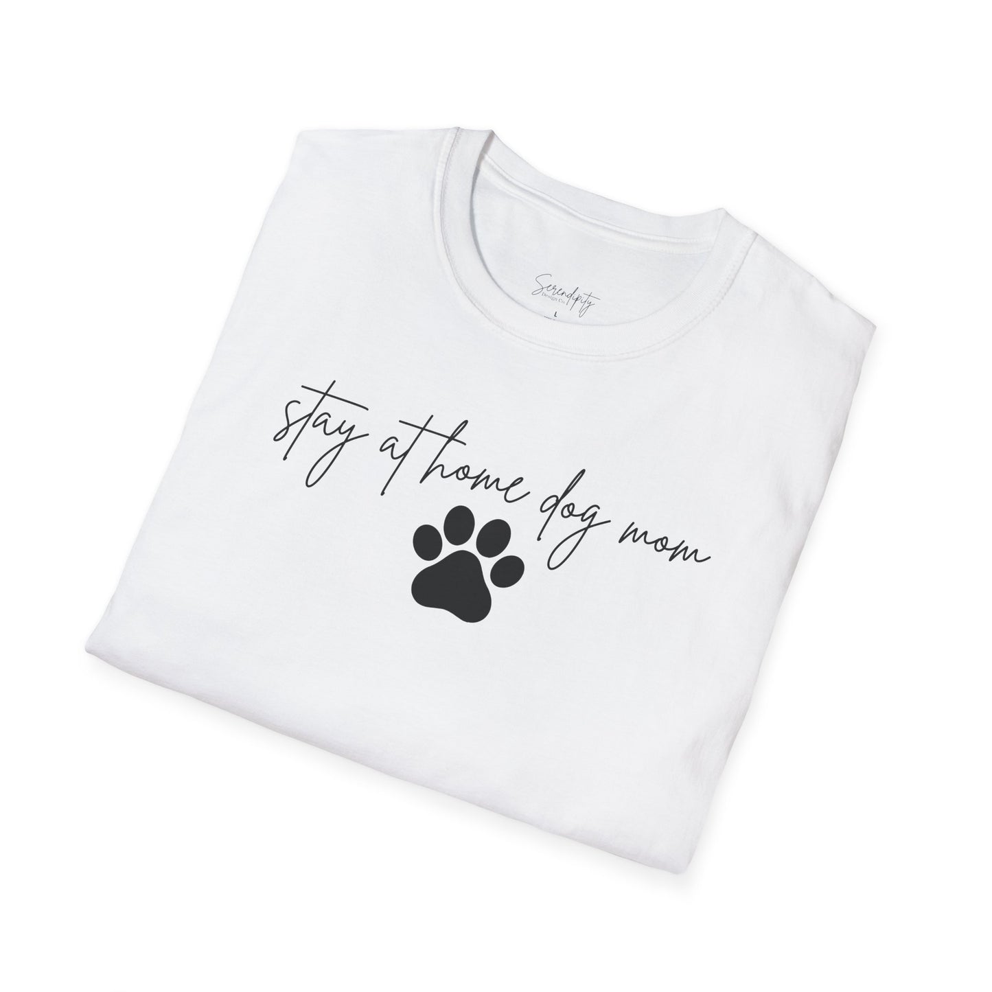Stay At Home Dog Mom Soft Style Tee