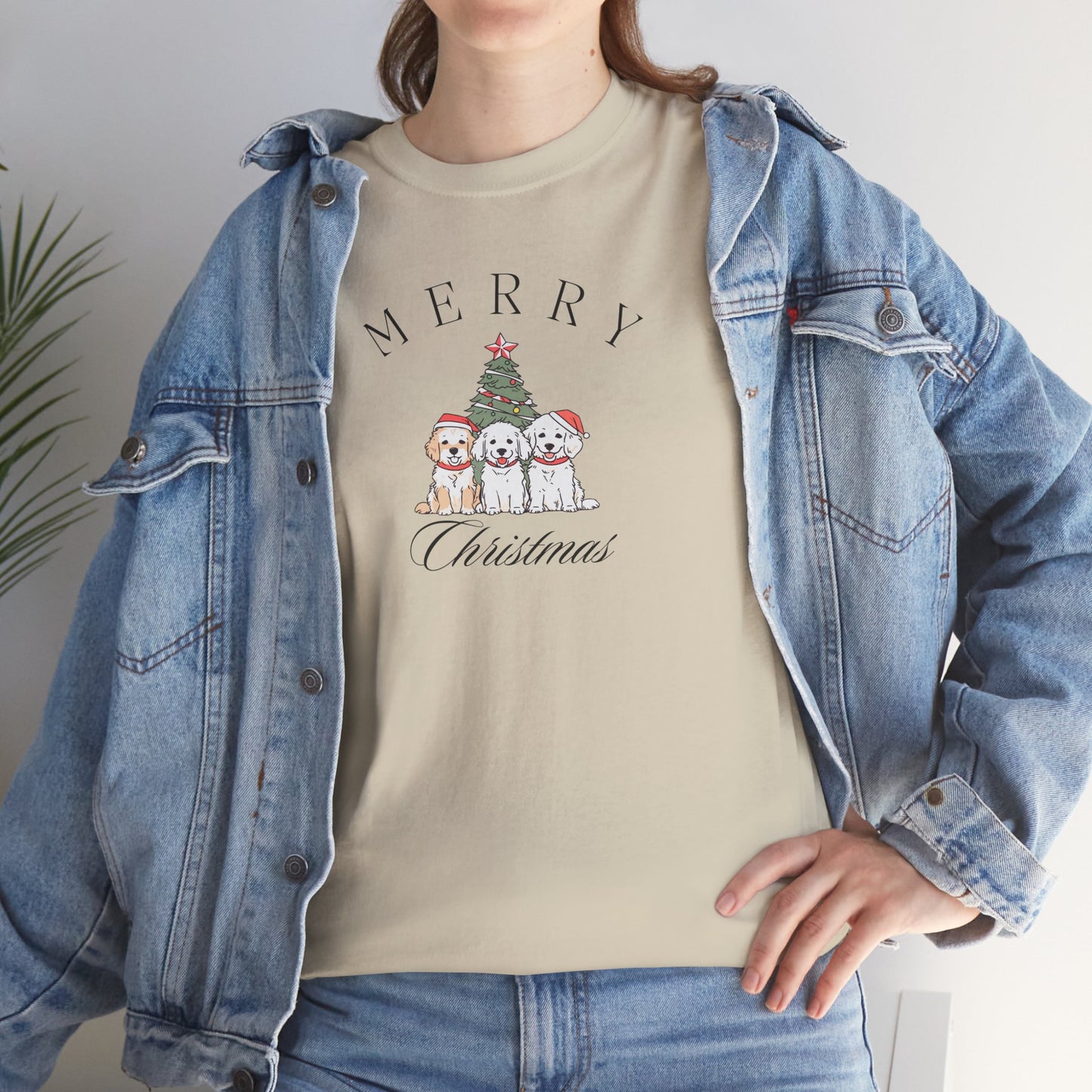 Merry Christmas Puppies Unisex Tee