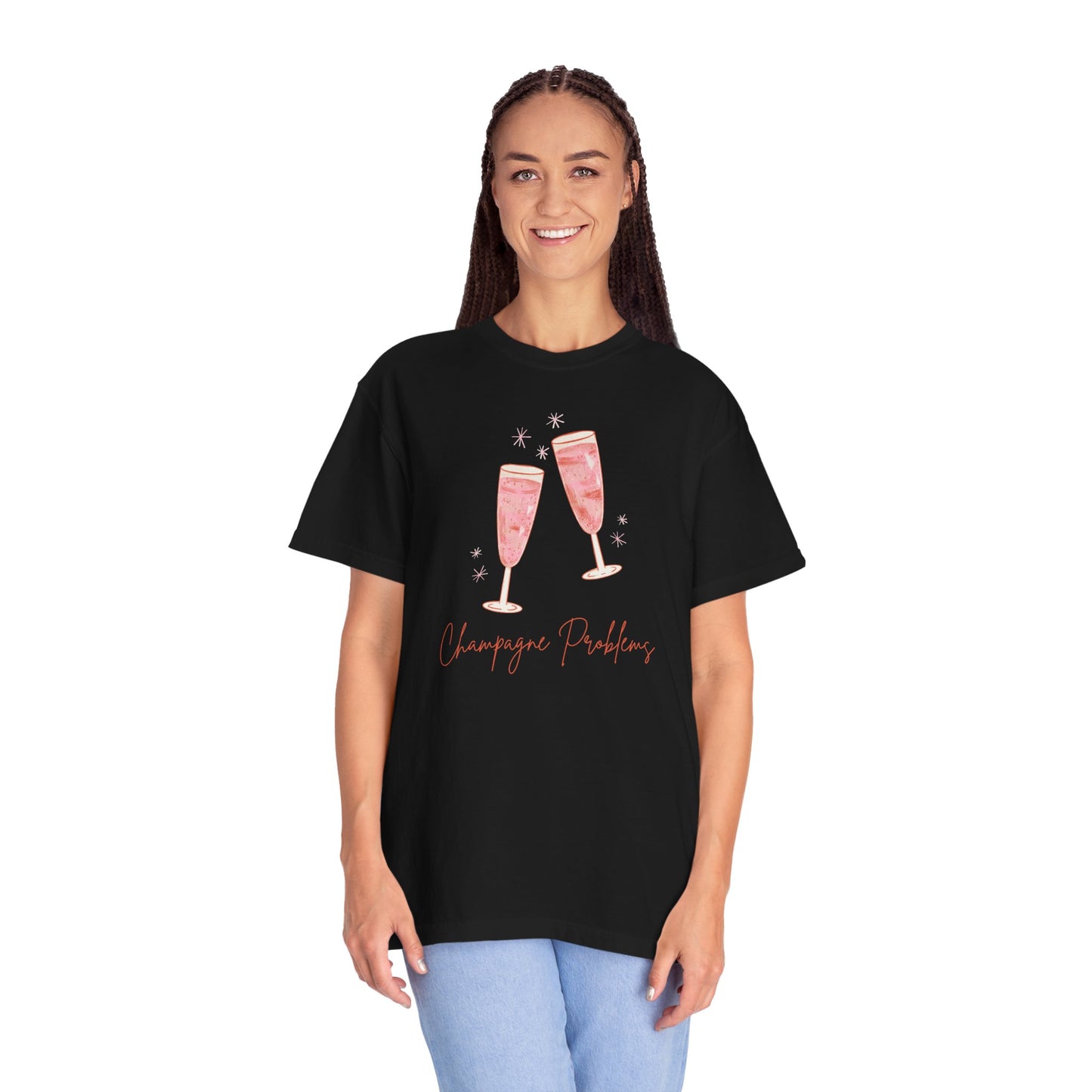 Champagne Problems Comfort Colors Tee
