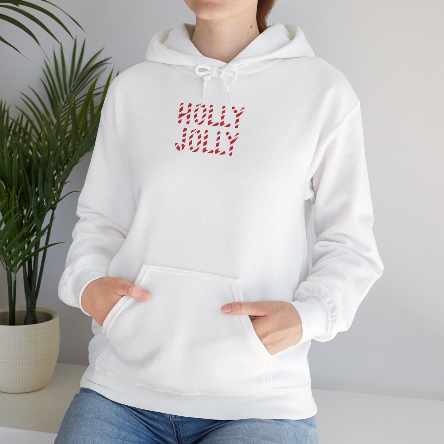 Holly Jolly Candy Cane Unisex Hoodie