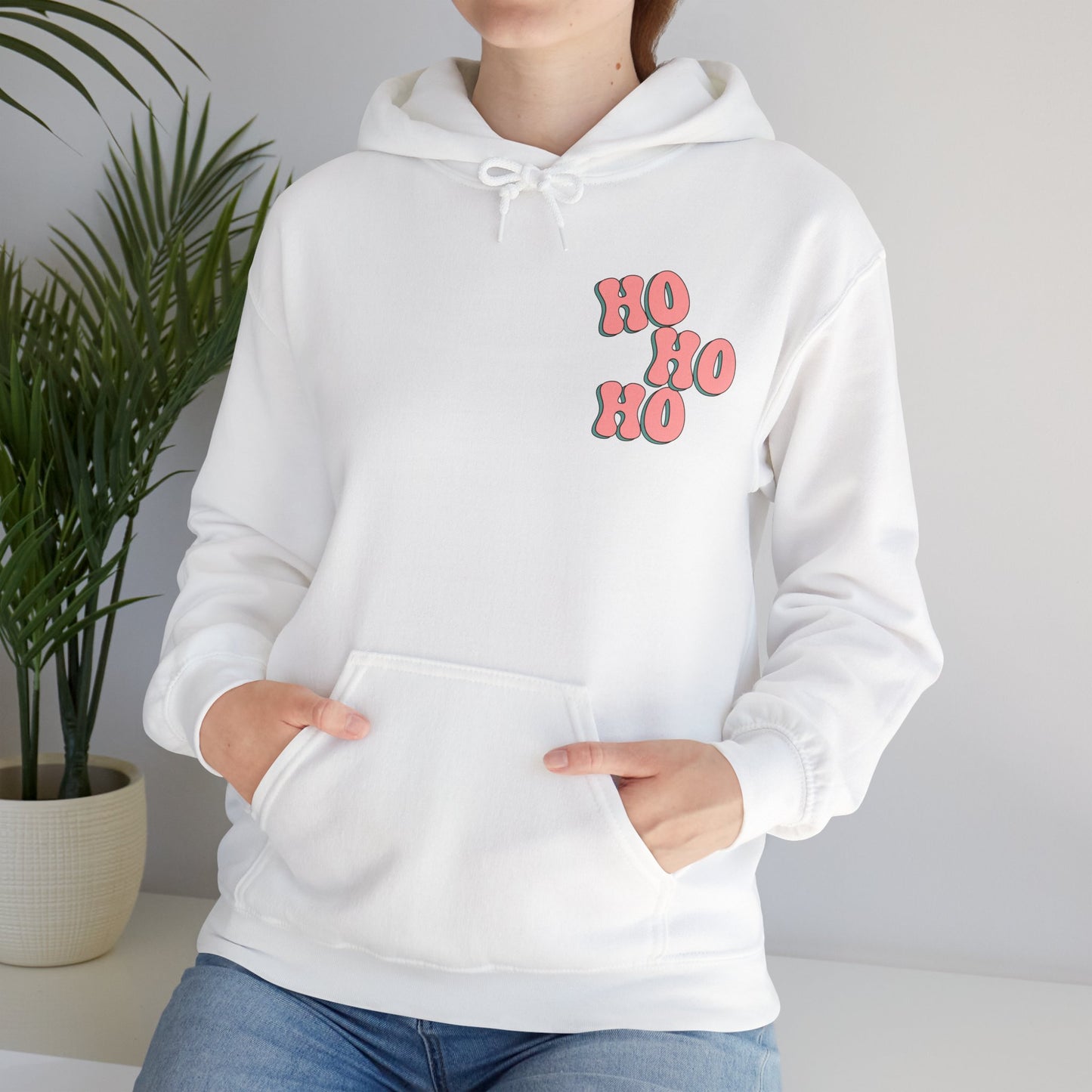 Ho Ho Ho Merry Christmas Wreath Unisex Hoodie