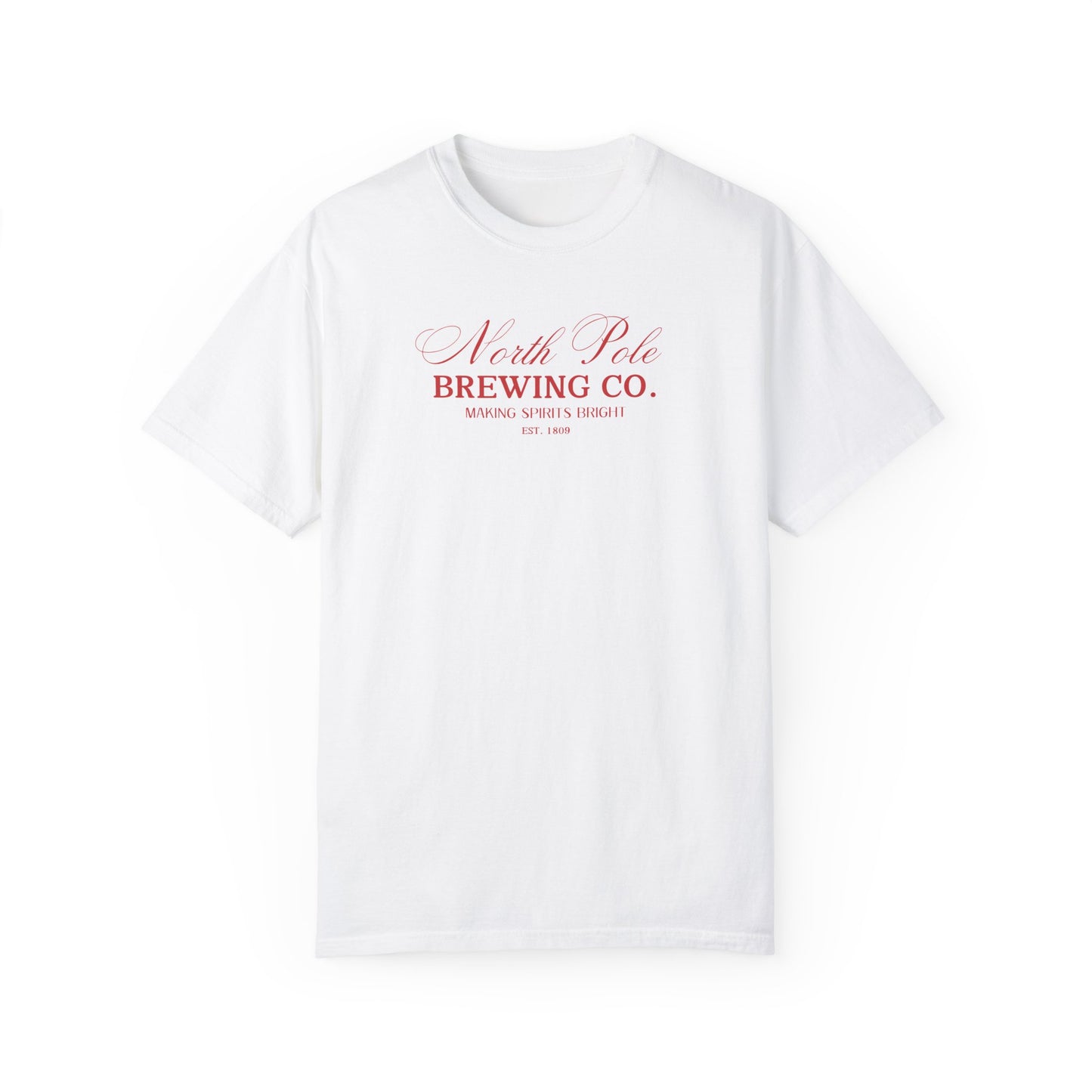 North Pole Brewing Co Red Comfort Colors Tee