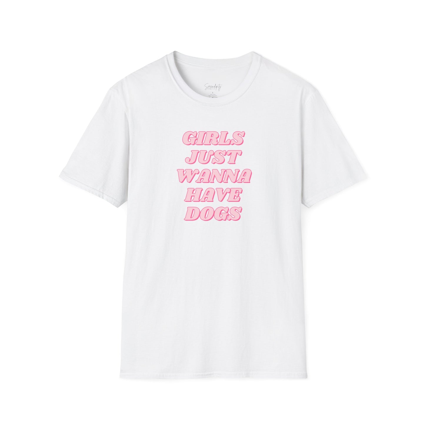 Girls Just Wanna Have Dogs Soft Style Tee