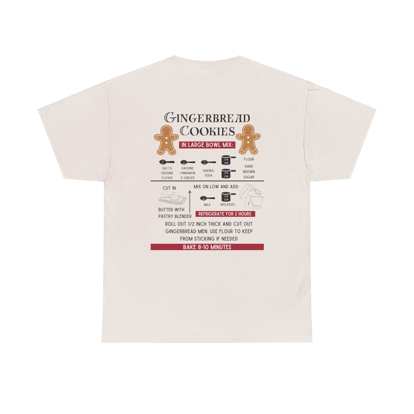 Gingerbread Cookie Recipe Unisex Tee