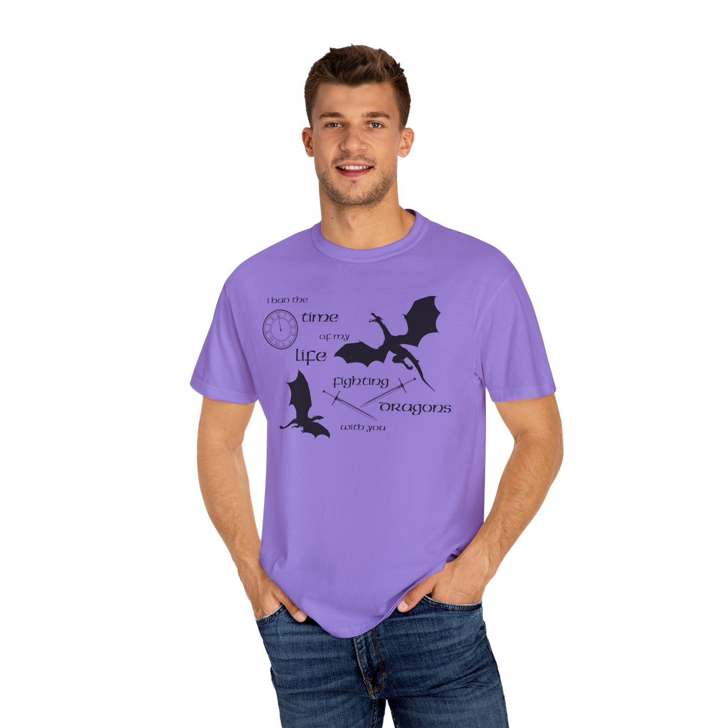 Fighting Dragons With You Comfort Colors Tee