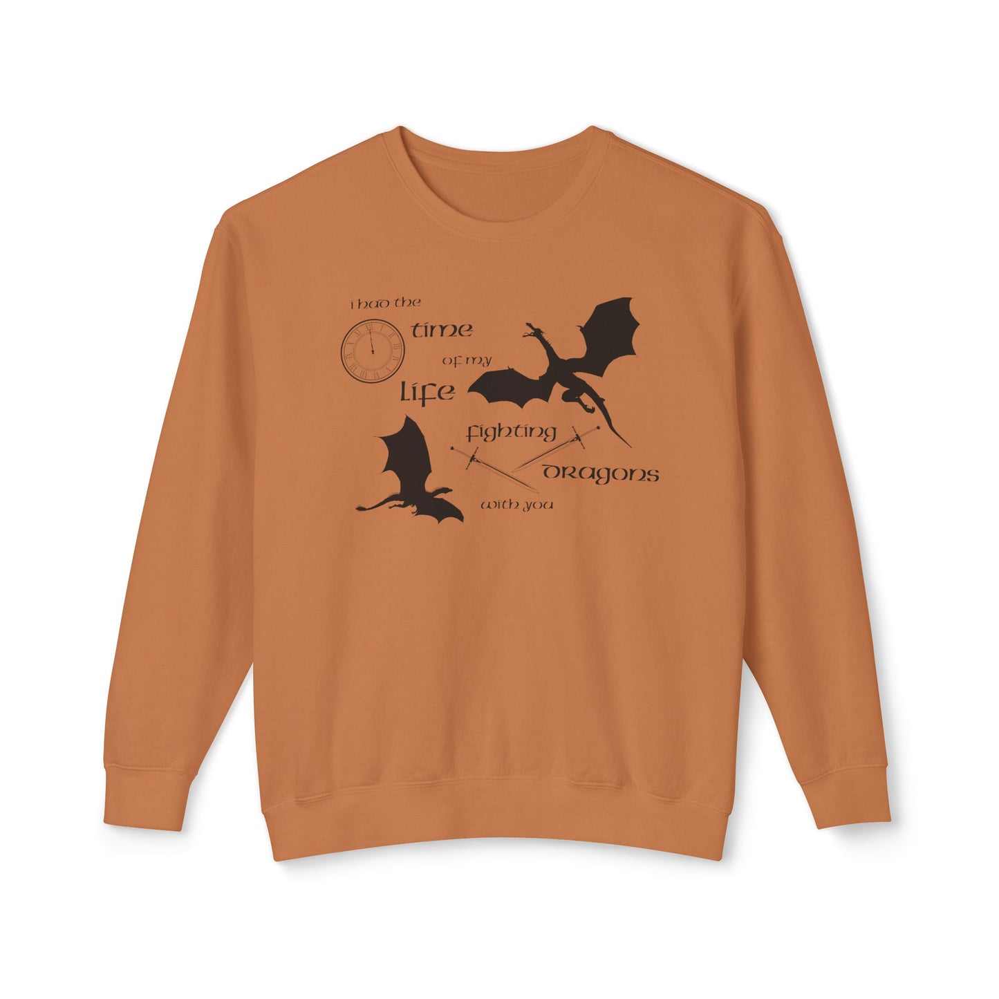 Fighting Dragons With You Comfort Colors Sweatshirt