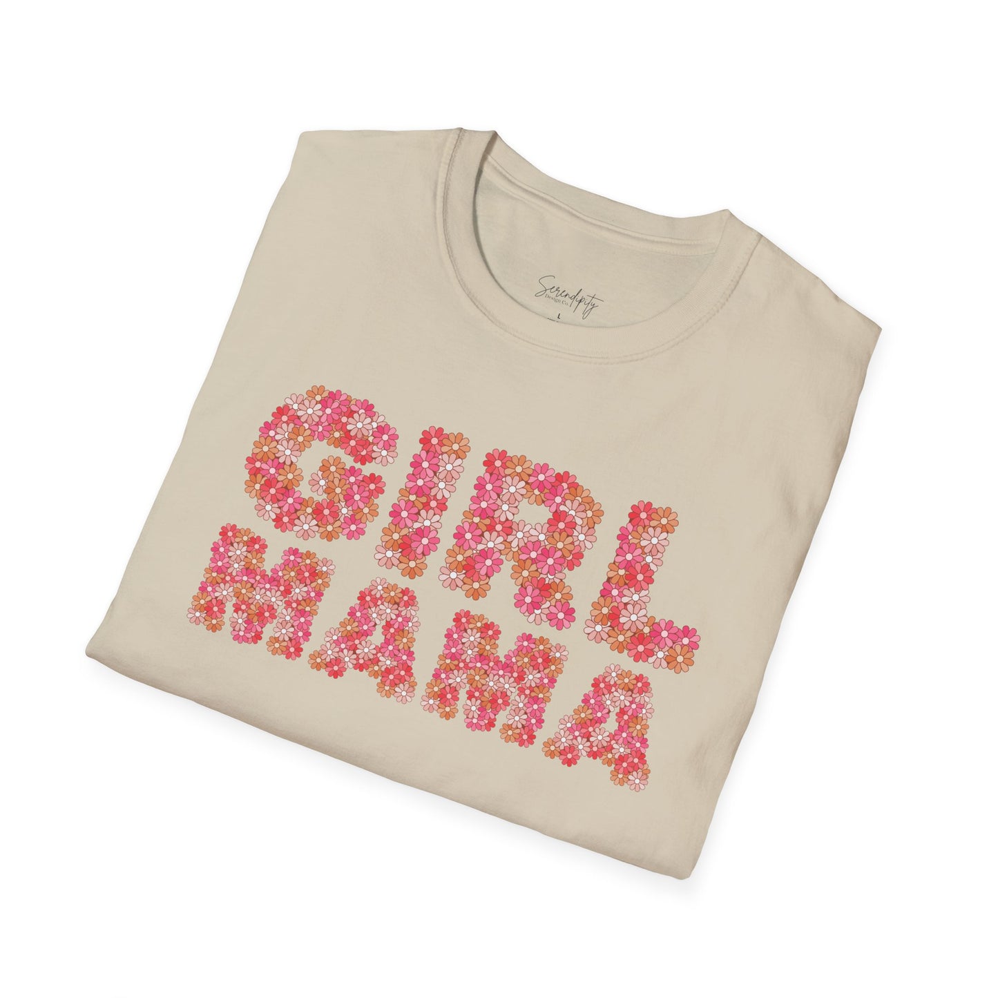 Girl Mama Retro Floral Soft Style Tee