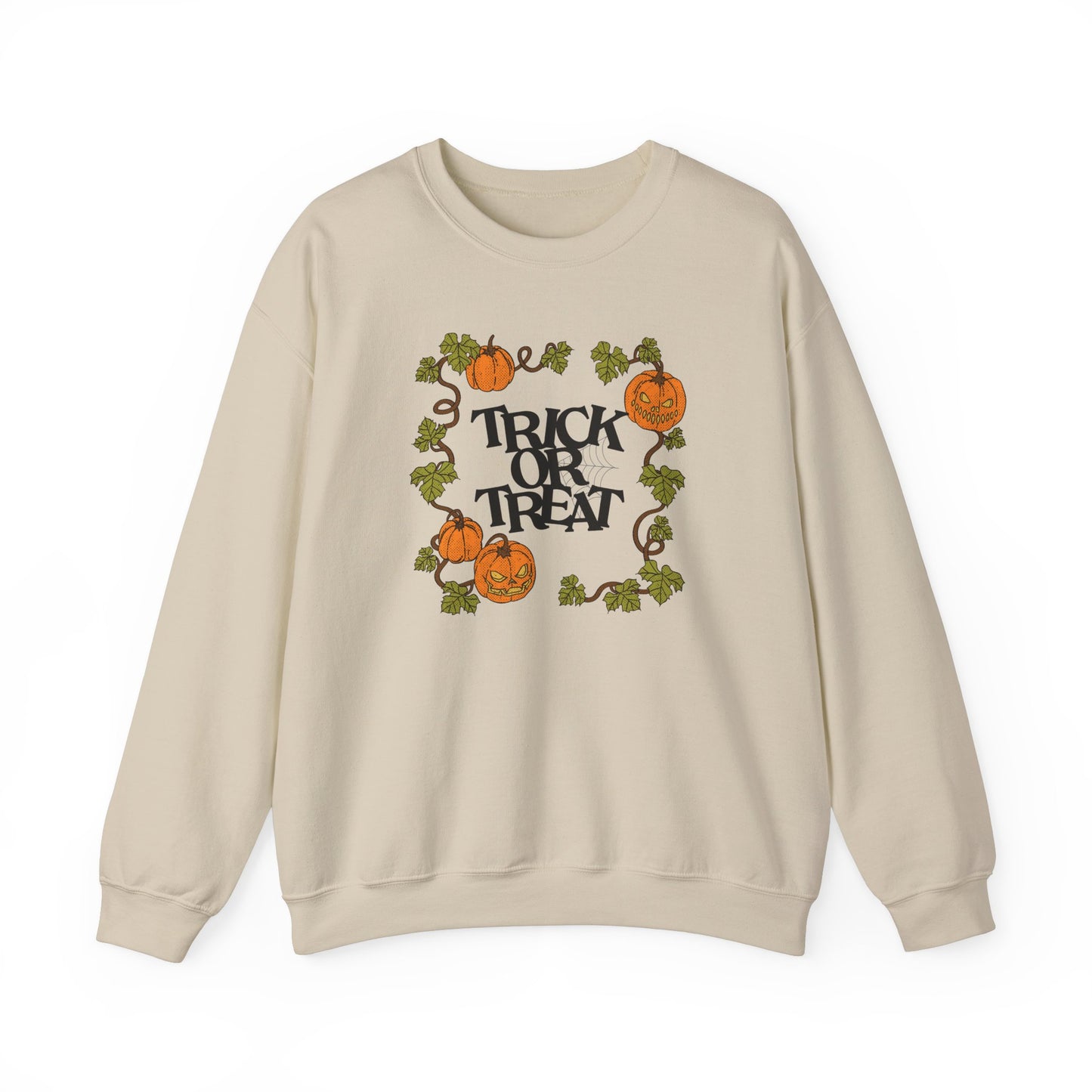 Vintage Pumpkins Trick or Treat Unisex Crewneck